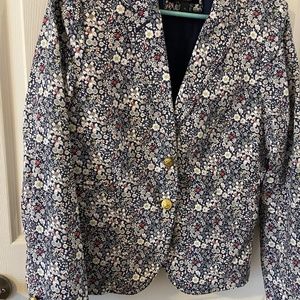 J. Crew Liberty Print Schoolboy Blazer size 10